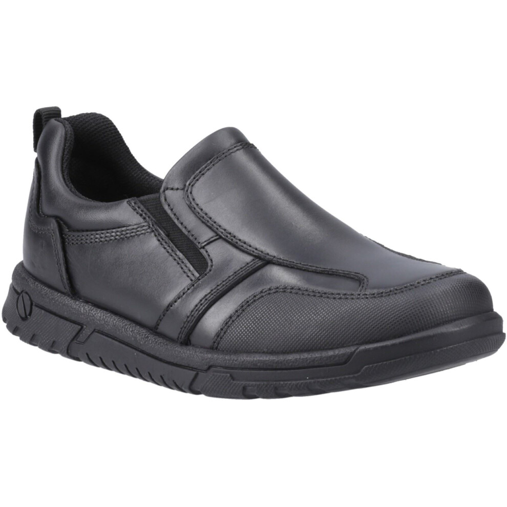 Hush Puppies (, 1 (Adults')) Sergio Leather Boys's Loafers Black