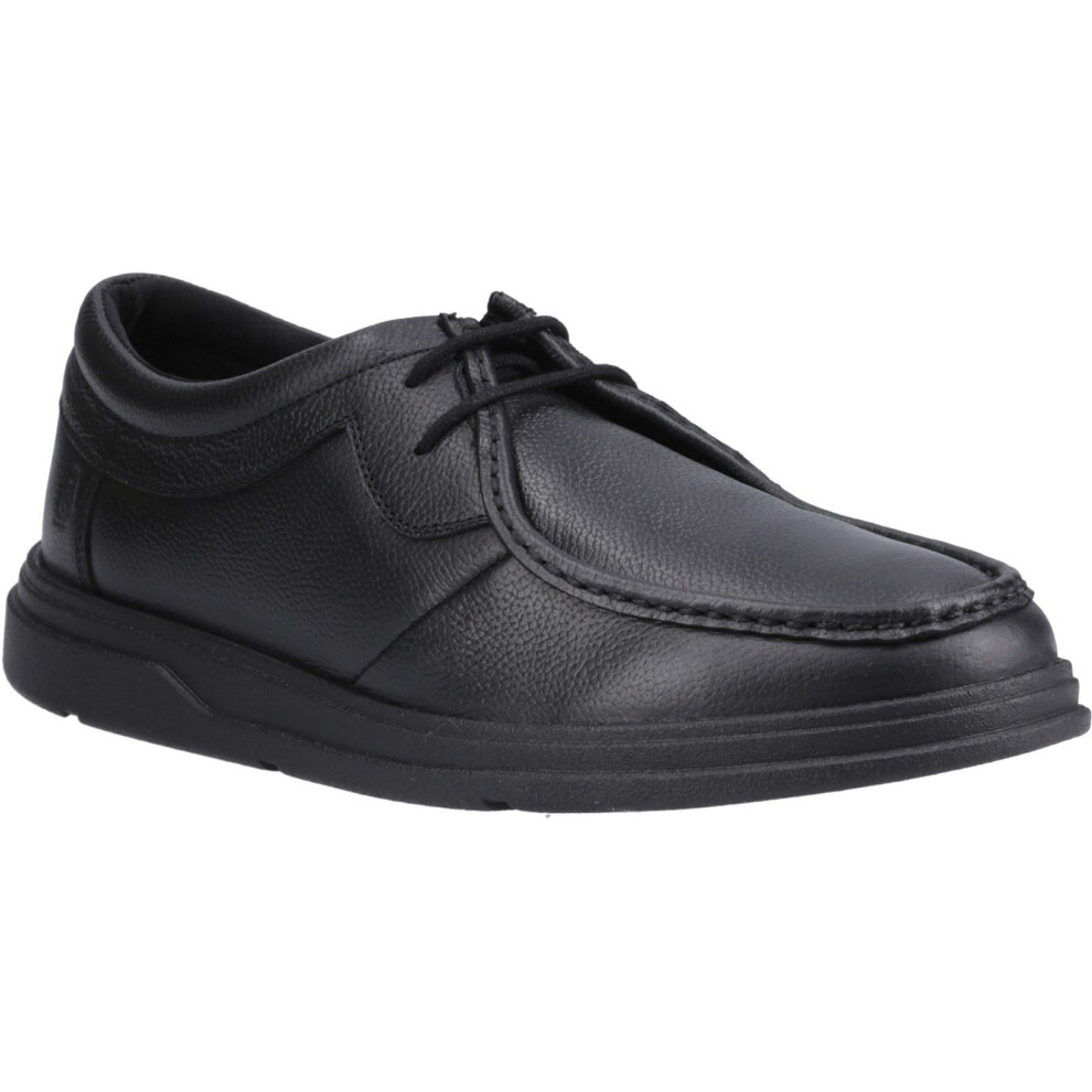 Hush Puppies (Black, 3 (Adults')) Ronan Mocc Leather Boys's Black Moccasins Shoes