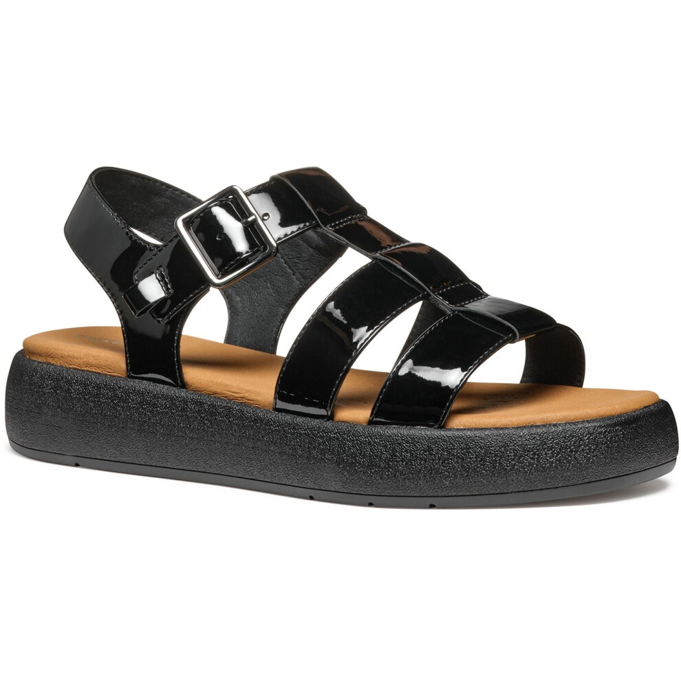 Geox (, 3 (Adults')) D Camalei Synthetic Polyurethane Women's Sandals Black