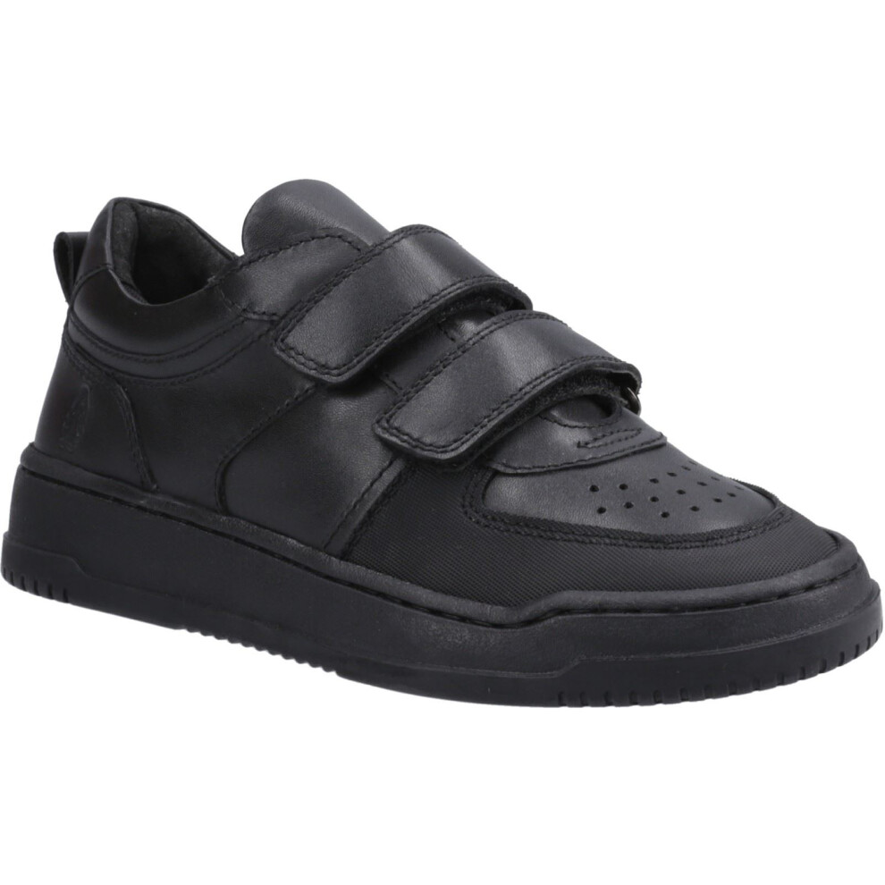 Hush Puppies (Black, 13 (Adults')) Daxton Leather Boys's Black Trainers