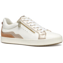 (White, 3 (Adults')) Geox D BLOMIEE Women's Optic White/Nude Trainers