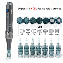(UK 20pcs 36pin) Dr. Pen Ultima M8 Wireless With 20pcs Dr Pen Needle Cartrdiges