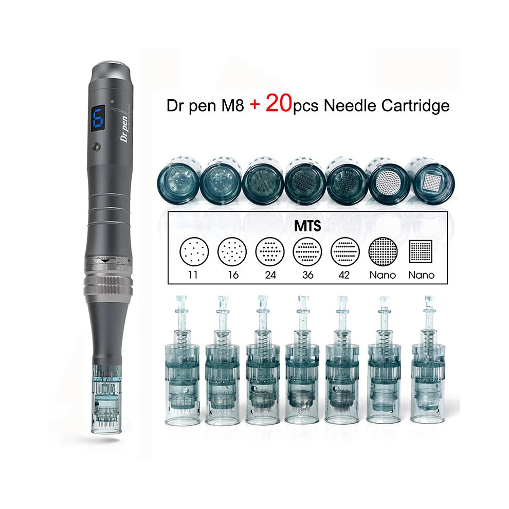 Artsecom Ltd (Uk 20Pcs 36Pin) Dr. Pen Ultima M8 Wireless With 20Pcs Dr Pen Needle Cartrdiges
