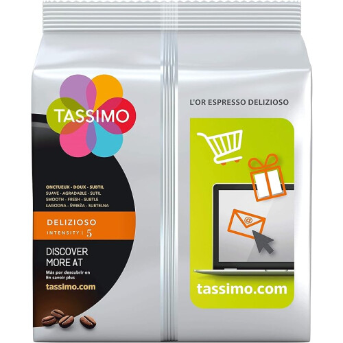 Tassimo Tassimo L'OR Espresso Delizioso Coffee Pods x16 1
