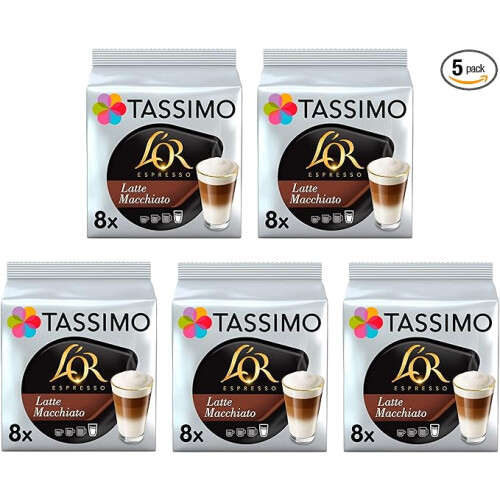 Tassimo Tassimo L'OR Latte Macchiato Coffee Pods , 8 Count
