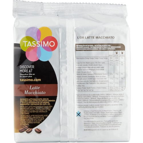 Tassimo Tassimo L'OR Latte Macchiato Coffee Pods , 8 Count 1