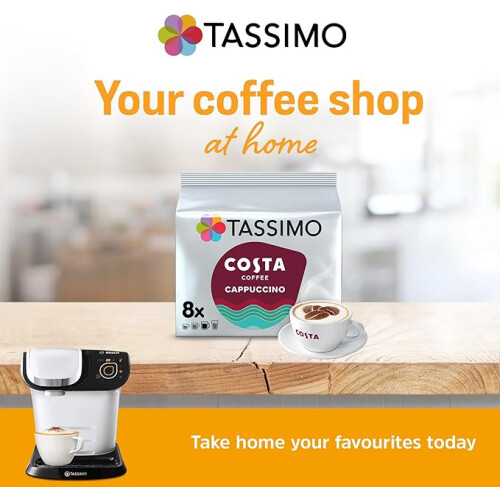 Tassimo Tassimo Costa Cappuccino Coffee Pods x 8 1