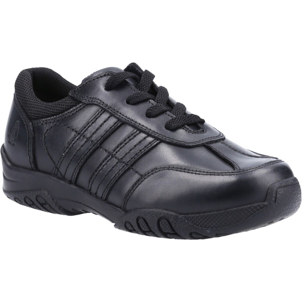 Hush Puppies (, 3 (Adults')) Jezza 2 Senior Leather Boys's Lace-Up Shoes Black