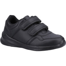 (Black, 10 (Adults')) Hush Puppies Marling Easy Junior Polyurethane Black Shoes