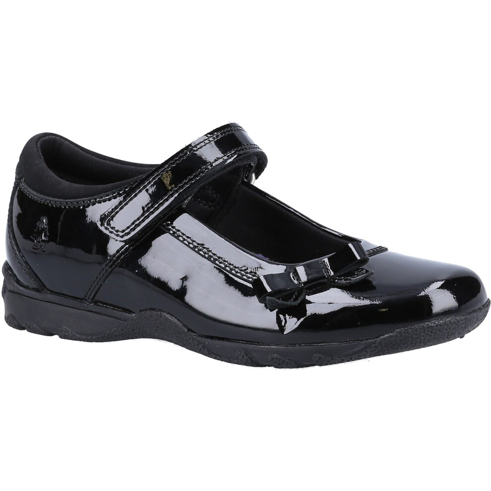 Hush Puppies (, 2 (Adults')) Carrie School Shoe Jnr Leather Girls's Shoes Black