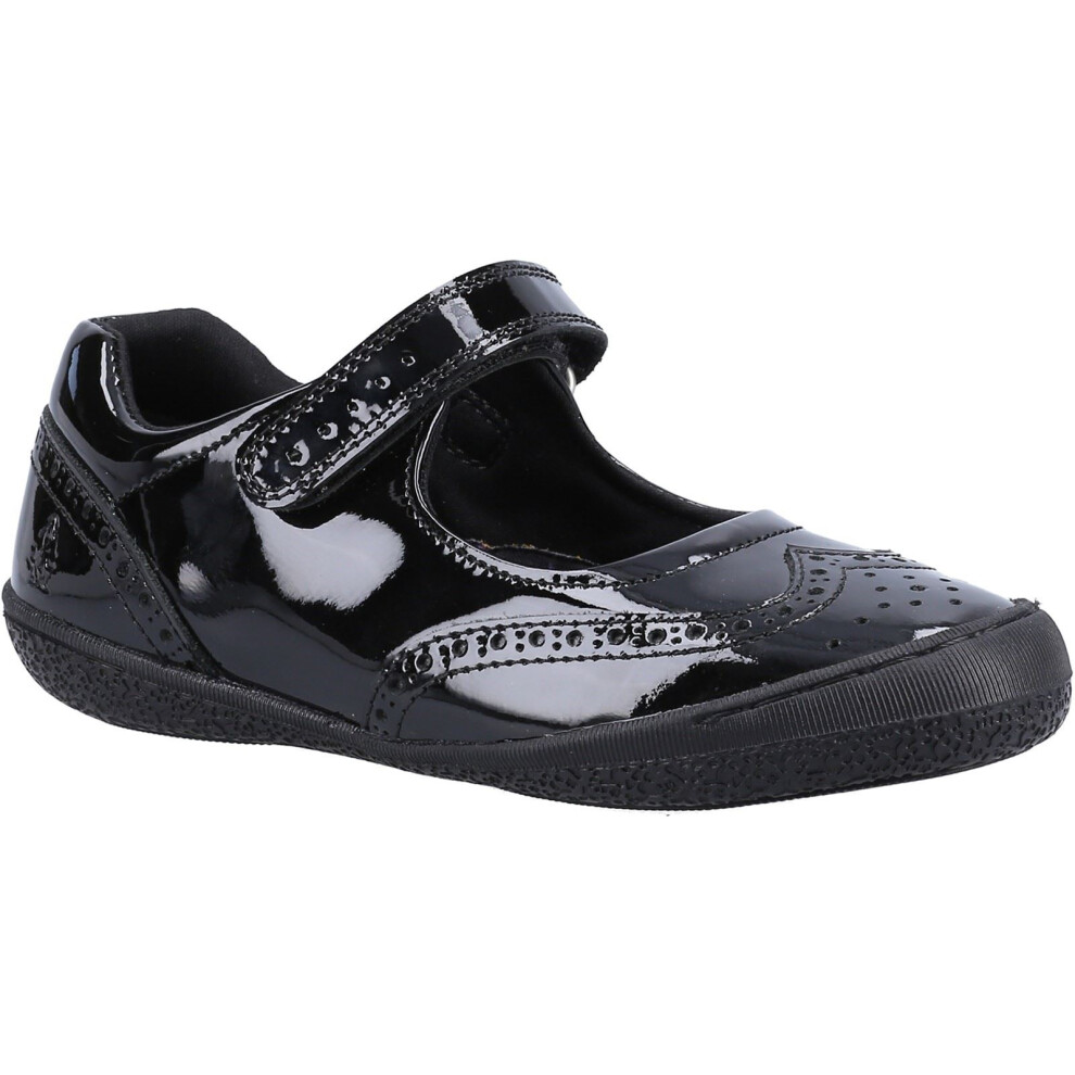 Hush Puppies (, 1.5 (Adults')) Rina Shoe Patent Jnr Leather Girls's Shoes Black
