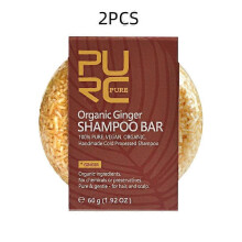 2PCS Soap Hair Darkening Shampoo Bar Repair Gray White Hair Color Dye Face Hair