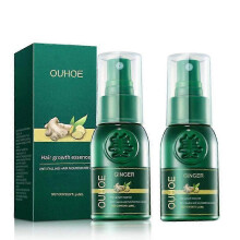 (2pcs) 1-3pcs Ginger Hair Growth Spray Serum For Anti Hair Loss Essential Oil Products Fast Treatment Prevent Hair Thinning Dry Frizzy Repair