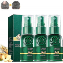 (3pcs) 1-3pcs Ginger Hair Growth Spray Serum For Anti Hair Loss Essential Oil Products Fast Treatment Prevent Hair Thinning Dry Frizzy Repair