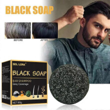 3x Soap Hair Darkening Shampoo Bar Repair Gray White Hair Color Dye Hair Shampoo Natural Organic Hair Conditione Soap