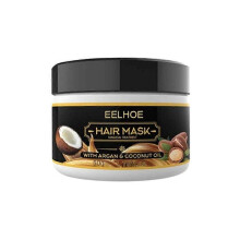 3pcs EELHOE Coconut Oil Hair Mask Repairs Damage Restore Soft Good or All Hair Types Keratin Hair & Scalp Treatment for Hair Care