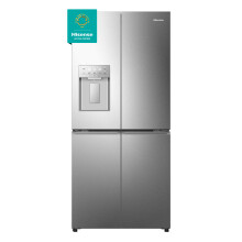 Hisense PureFlat American Fridge Freezer - Stainless Steel - D Rated