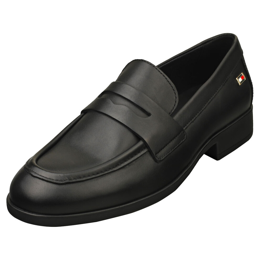 (7) Tommy Hilfiger Flag Classic Womens Loafer Shoes in Black