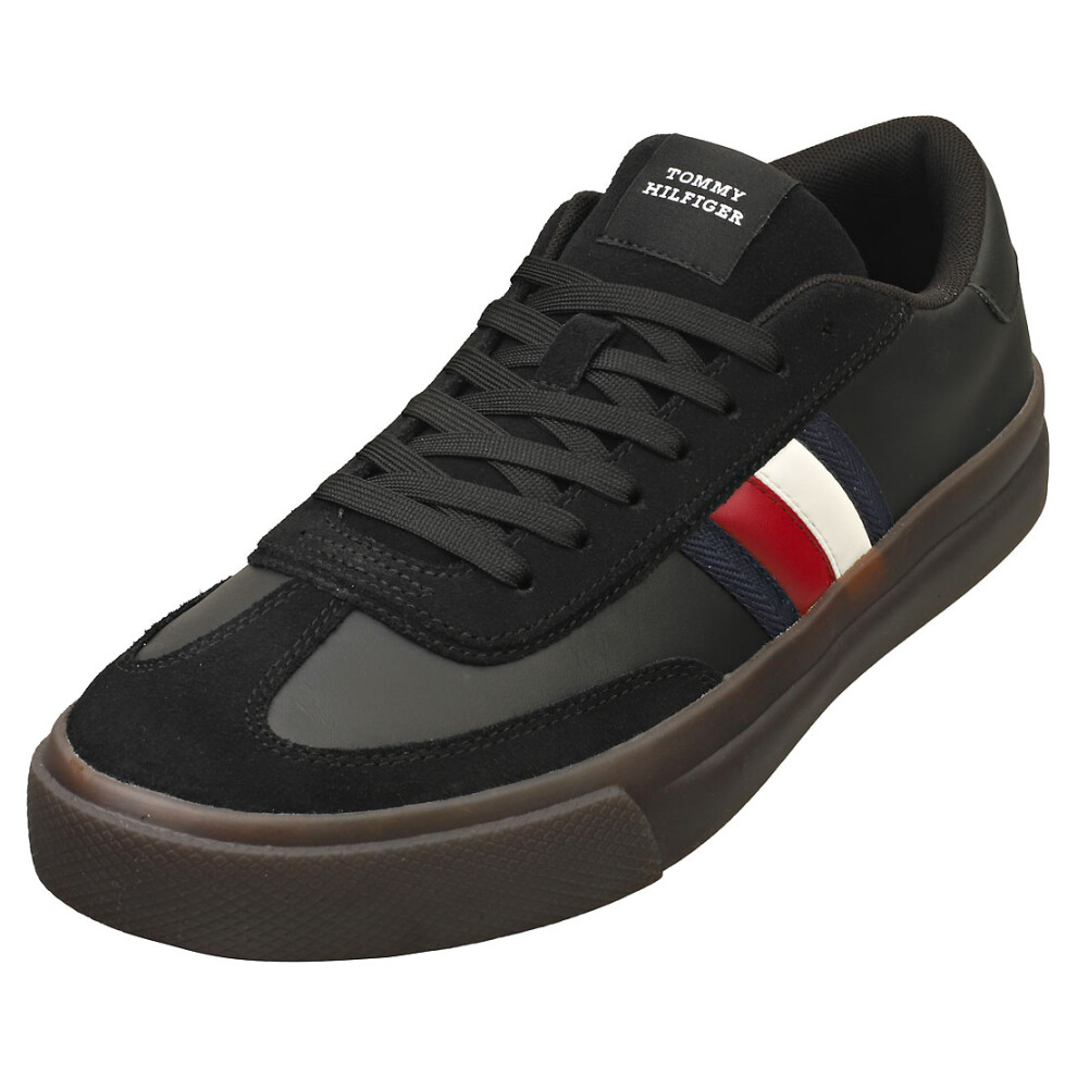 (9) Tommy Hilfiger Cupset Terrace Mens Casual Trainers in Black