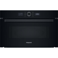 Hotpoint HMD44MBUK 31 Litre 38cm High, Built In Small Microwave with Grill - Black