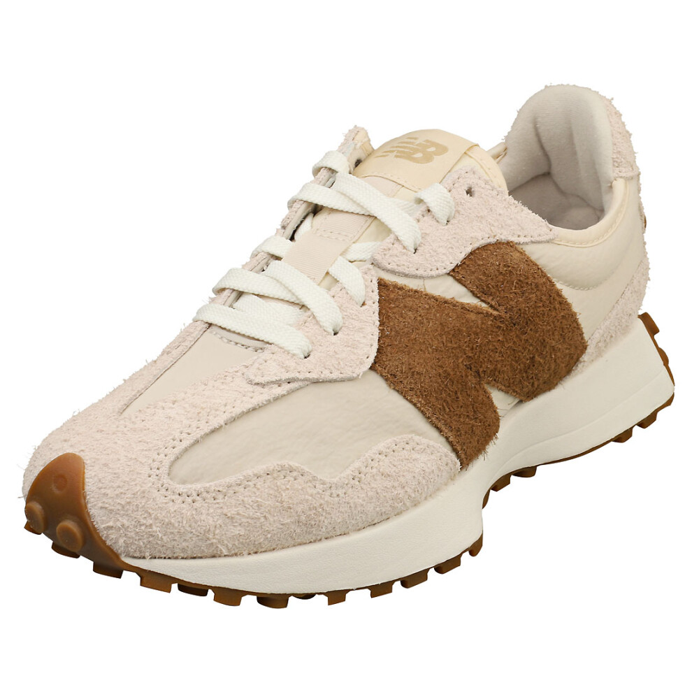 New Balance 327 Mens Fashion Trainers in Off White Brown - 11.5 UK