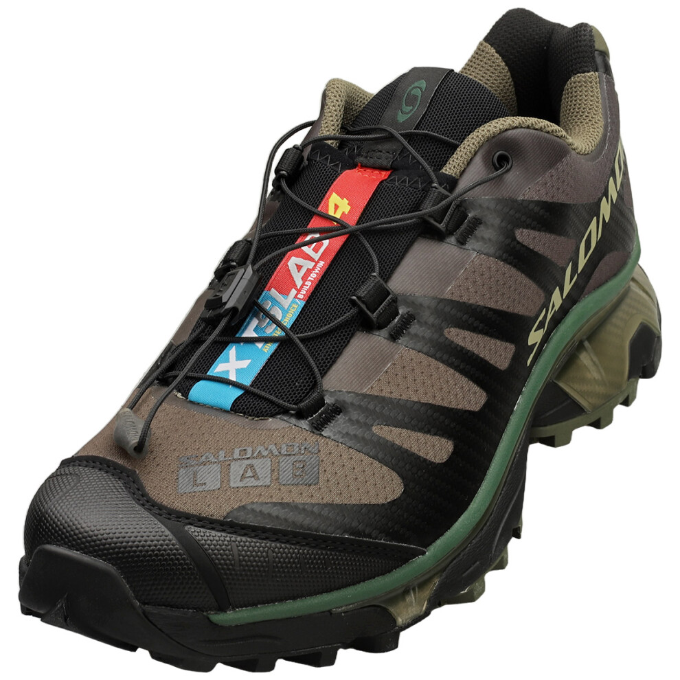 (9.5) Salomon Xt-4 Og Unisex Fashion Trainers in Olive Night