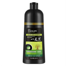 (black) 500ml 3in1 Hair Dye Shampoo Natural Black Hair Dye Covering White Herbal Components 2 Color for Women and Men New