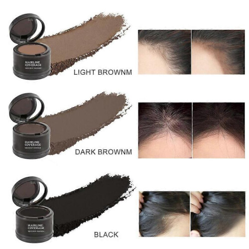 3pcs Hairline Powder Hair Colour Edge Control Coverage  brown Hair Shadow Root Up Coverage 1