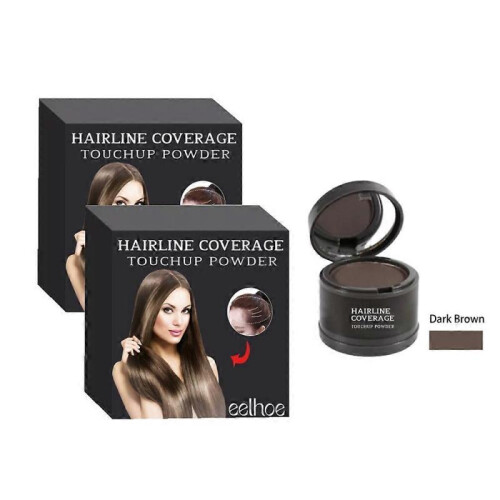 3pcs Hairline Powder Hair Colour Edge Control Coverage  brown Hair Shadow Root Up Coverage