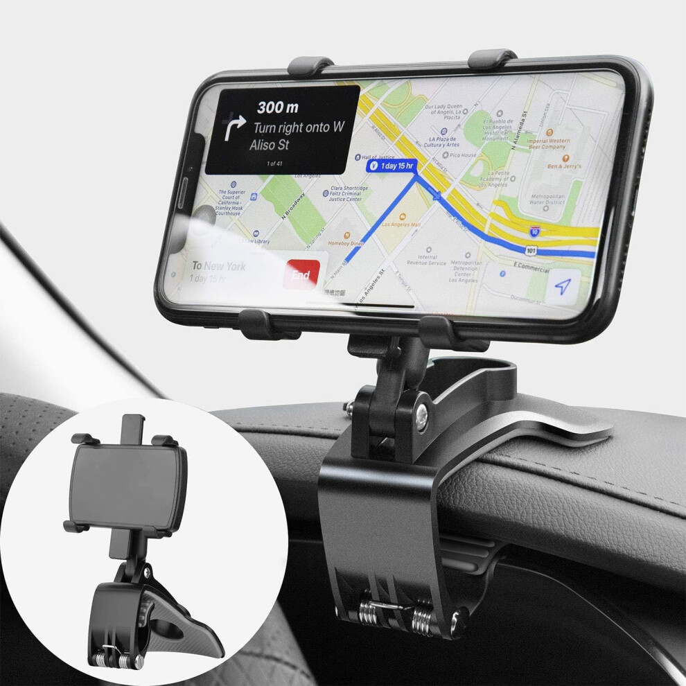 Car Phone Mount 360 Degree Rotation, Dashboard Car Phone Mount For Gps And Smartphones From 4 To 7 Inches 7770198222609