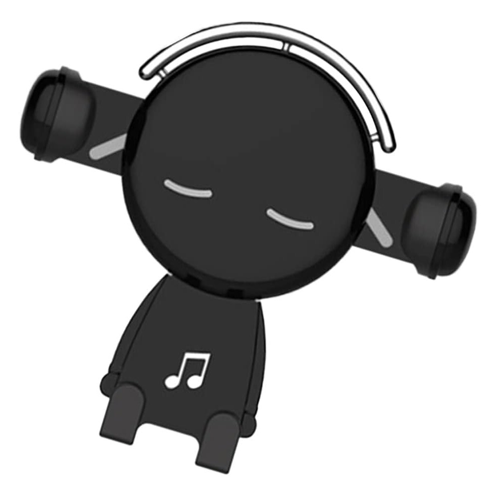 Car Phone Holder,Cartoon Universal Car Gravity Phone Holder,Car Air Vent Navigation Holder(Black) Black 7770198222777