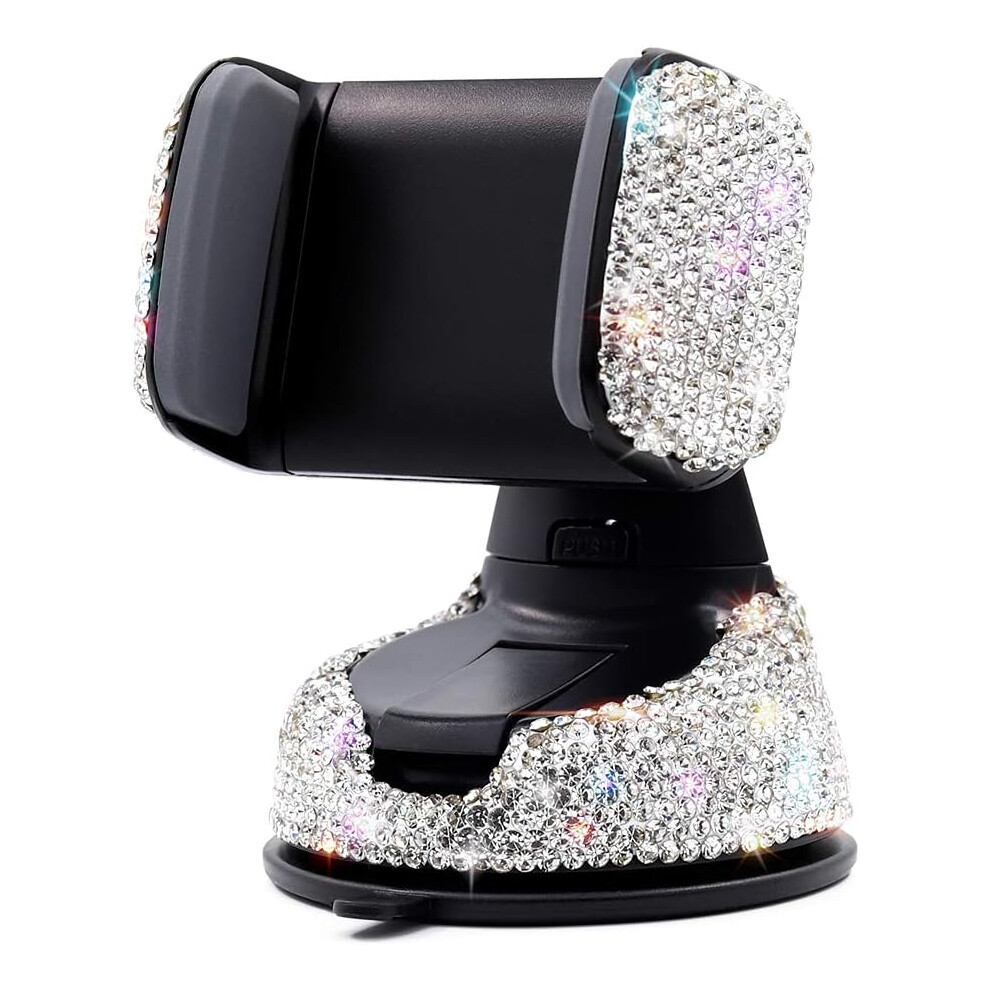 Bling Car Phone Holder,Car Phone Holder Adjustable Auto Rotate 360¡Ã Air Vent For Iphone Galaxy Smartphone Or Gps Devices 3.5-6 Inches (White) White 7770198223071