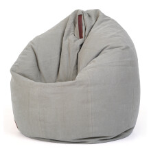 (One Size, Grey) Turtle Bean Bags 100% Cotton Canvas Cover for Adults & Kids No Filler Washable Beanbag Cover