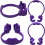 Universal Flexible Thumb Smartphone Tablet Mount Holder - Purple 5