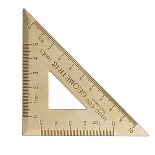 Copper Ruler Office Drawing Ruler With Anti-Skid Cork Base.