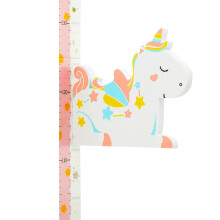 3D Stereo Baby Height Ruler, Baby Growth Height Chart With Animal Shape Movable Magnetic Sticker Chart-Star Unicorn