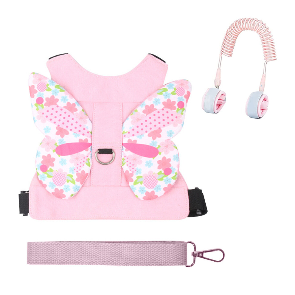Anti Lost Wrist Link, Walking Wristband Safety Backpack For Toddlers, Child Anti Lost Leash Baby Cute Assistant Strap Belt-Style 2 Blue/Pink Tianfu