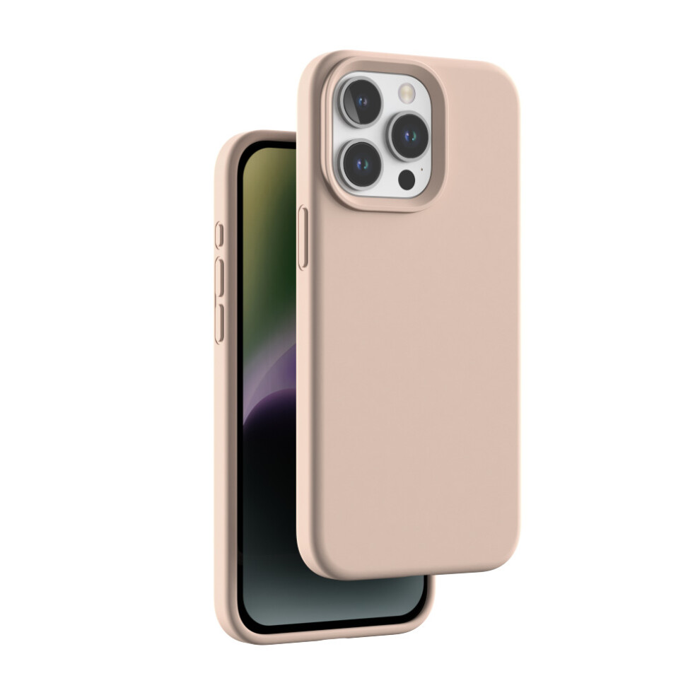 Iphone 15Plus Case, Silicone Phone Case[Military Grade Drop Protection][Anti-Scratch Microfiber Lining]Silicone Ultra Slim Cover 6.7Inch, Sand Pink 7770198163933