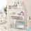 Stackable Cosmetic Organizer Drawers | Set of 2 Clear$ Stackable Kitchen and Bathroom Acrylic Drawer 4