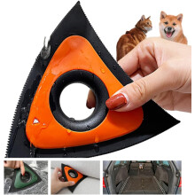 Pet Hair Remover Brush, Pet Hair Detailer for Couch & Car Seat, Professional Dog & Cat Hair Remover for Home Fabric, and Car Detailing,(Orange)