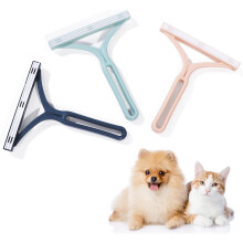 Pet Hair Remover for Couch, Reusable Scraper for Pet Hair Lint Cleaning, Removal Tool for Furniture, Carpet, Car, Clothes & Bedding(3 PCS)