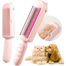 Pet Hair Remover Roller,Reusable Cat Hair Remover - Self-Cleaning Dog Hair Remover for Couch Furniture,Rugs,Car Seats,Bedding and Sofa Portable-Pink