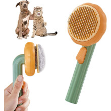 Pet Grooming Brush,Self Cleaning Slicker Brush Pet Grooming Tool for Long Hair or Short Hair Cats Pet Brush Easily to Remove Loose Undercoat