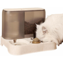in 1 Automatic Feeder, Drinking Fountain Water Feeding Bowl Cat Bowl Feeding Station Detachable Feeding Bowl Kitten Dog Cat Supplies for
