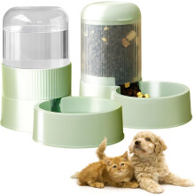 Automatic Food and Water Dispenser for Cats and Dogs, Dry Food Dispenser, Drinker and Feeder, Water Dispenser for Small and Large Dogs, Cats