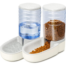 Automatic Cat Food Dispenser and Automatic Cat Water Dispenser 2 in 1 Set Feeders and Drinkers for Cats and Dogs Capacity 3.8L