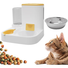 Automatic Pet Feeder, All-in-One Automatic Cat Food and Water Bowl Set - Automatic Cat Feeder - Automatic Drinker for Dogs and Pets