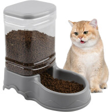 3.5L Automatic Cat Food Dispenser Detachable Cat Bowls Pet Feeding Station for Small Large Medium Pets Easy to Clean