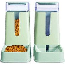Automatic Dog Feeder and Water Dispenser (Green)