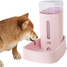 Automatic Cat Food Feeder Dog Feeder Puppies Dog Water Bowl Pink,Water Feeder